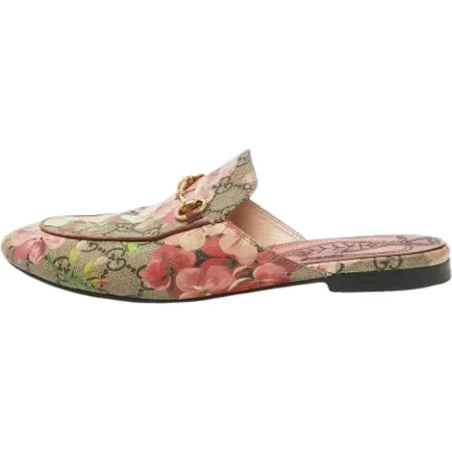 Pre-owned Canvas mules , female, Sizes: 5 1/2 UK - Gucci Vintage - Modalova