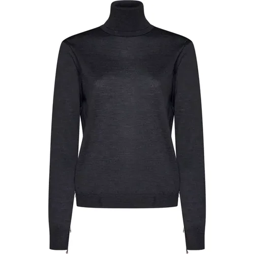 Grey Turtleneck Sweaters , female, Sizes: L, M, S - Maison Margiela - Modalova