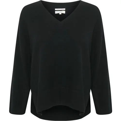 V-Neck Knit Sweater , female, Sizes: S, M - Part Two - Modalova