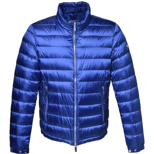 Down jacket in electric nylon , male, Sizes: 2XL, L, 3XL, XL - Baldinini - Modalova