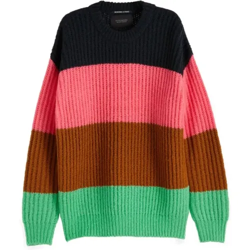 Color Block Sweater , female, Sizes: S - Scotch & Soda - Modalova