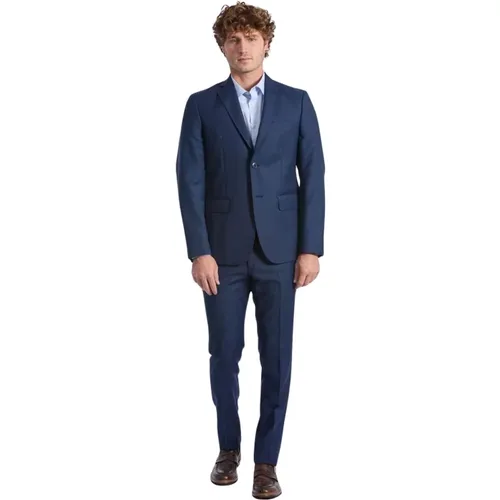 Wool Slim Fit Suit , male, Sizes: 3XL, XL, 2XL, L, 4XL, 5XL - Baldinini - Modalova