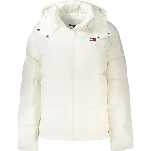 Weiße Polyesterjacke & Mantel , Damen, Größe: XL - Tommy Hilfiger - Modalova