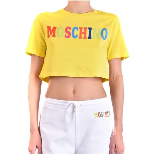 Cotton Fashion Tee for Women , female, Sizes: XS - Moschino - Modalova