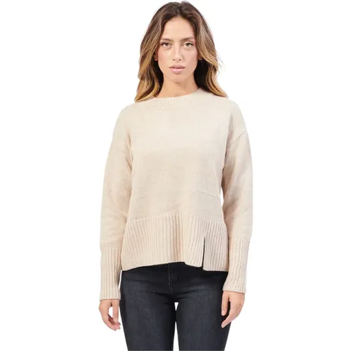 Beiger Pullover mit Rundhalsausschnitt , Damen, Größe: 3XL - Gerry Weber - Modalova