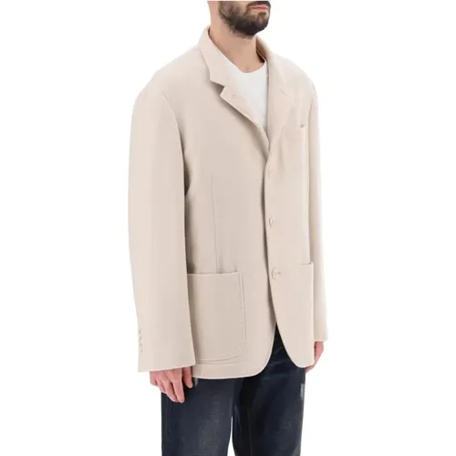 Entspannte Cashmere-Jacke mit dekonstruiertem Stil - BRUNELLO CUCINELLI - Modalova