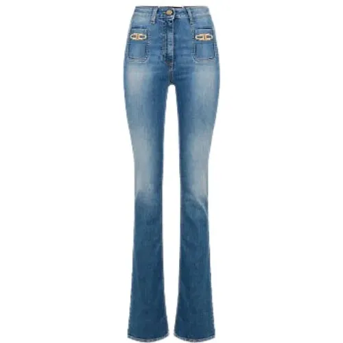 Flared Jeans , Damen, Größe: W31 - Elisabetta Franchi - Modalova