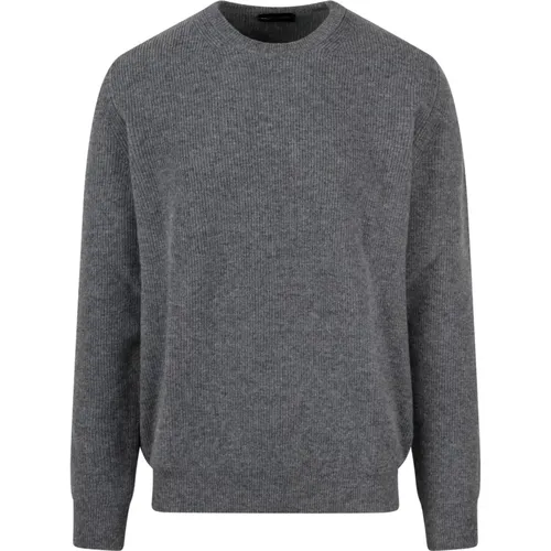 Superfine Merino Crewneck Sweater , male, Sizes: XL - Roberto Collina - Modalova