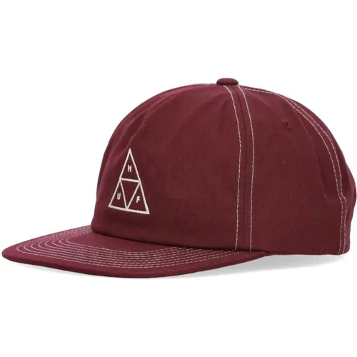 Triple Triangle Snapback Cap Berry , male, Sizes: ONE SIZE - HUF - Modalova