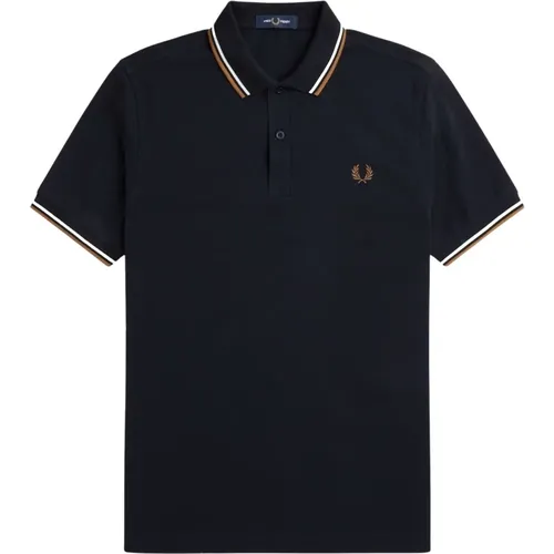 Slim Fit Twin Tipped Polo , Herren, Größe: L - Fred Perry - Modalova