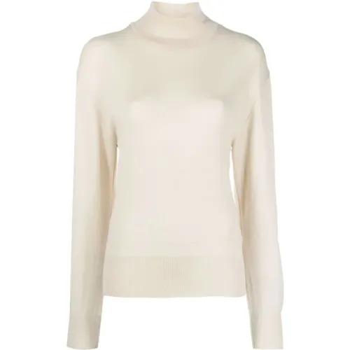 Cremegelber Seamless Rollkragenpullover - Lemaire - Modalova