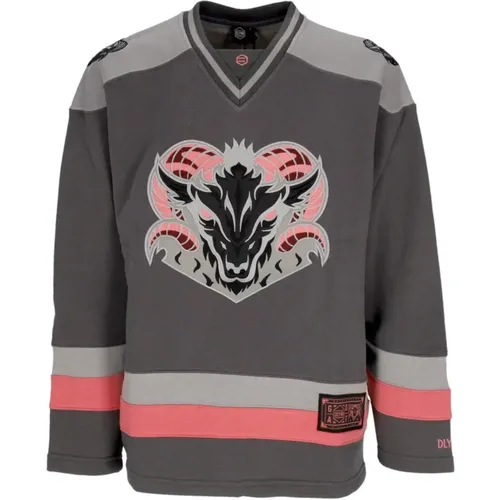 Goat Hockey Crewneck Sweatshirt - Dolly Noire - Modalova