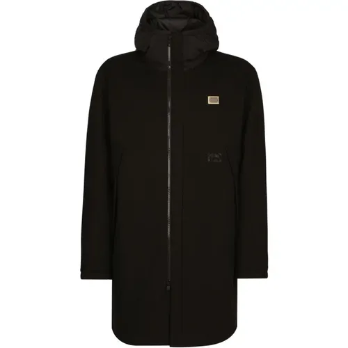 Droved Variant Parka Coat for Men , male, Sizes: L - Dolce & Gabbana - Modalova