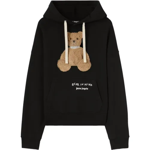 Bärenapplikation Hoodie Pullover,Bear in Mind Hoody Sweaters - Palm Angels - Modalova