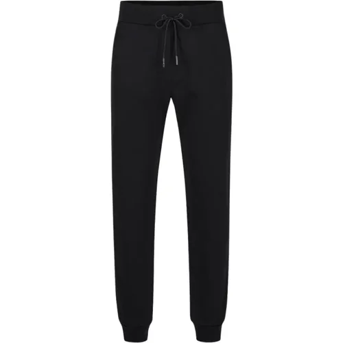 Schwarze Jogger Regular Fit Hose aus Fleece mit Bärenmuster und Logo , Herren, Größe: M - Iceberg - Modalova