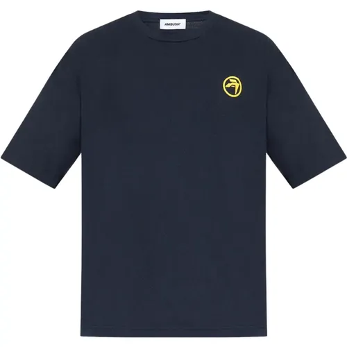 Navy Cotton Oversize T-Shirt - Ambush - Modalova