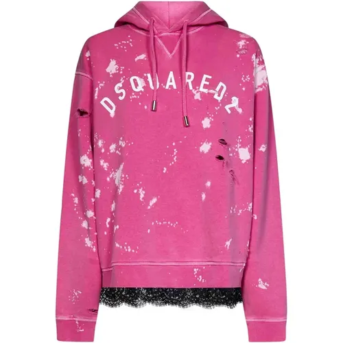 Logo Print Hoodie , female, Sizes: S - Dsquared2 - Modalova