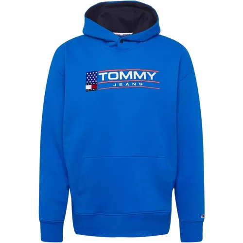 Hoodie , male, Sizes: M, S, XS - Tommy Jeans - Modalova