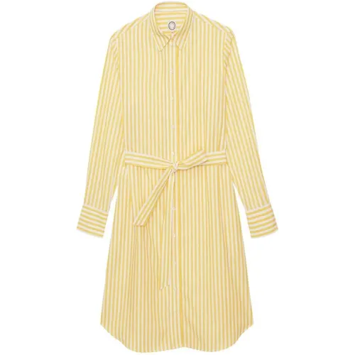 Gelbes Hemdkleid mit Gürtel , Damen, Größe: XS - Ines De La Fressange Paris - Modalova