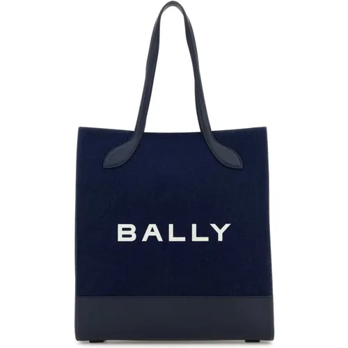 Denim Shopping Bag Keep On Bally - Bally - Modalova