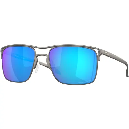 Holbrook TI Sunglasses Matte Ruthenium/Prizm Sapphire , male, Sizes: 57 MM - Oakley - Modalova