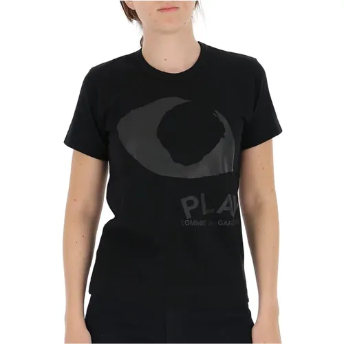 T-Shirt , Damen, Größe: XS - Comme des Garçons Play - Modalova