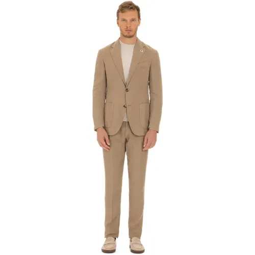 Deconstructed Jacket and Slim Pants , male, Sizes: XL, M, L, 2XL - Lardini - Modalova