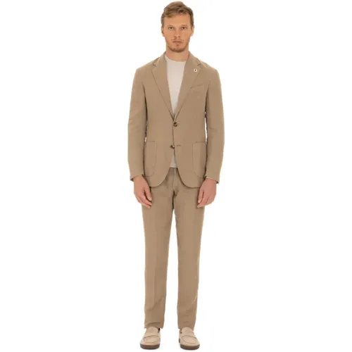 Deconstructed Jacket and Slim Pants , male, Sizes: XL, M, L - Lardini - Modalova