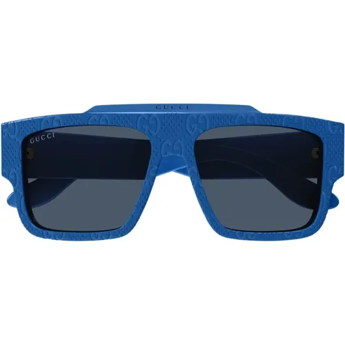 LetteringLarge Sunglasses , male, Sizes: 56 MM - Gucci - Modalova