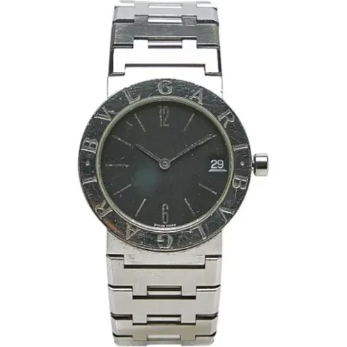 Pre-owned Stainless Steel watches , male, Sizes: ONE SIZE - Bvlgari Vintage - Modalova