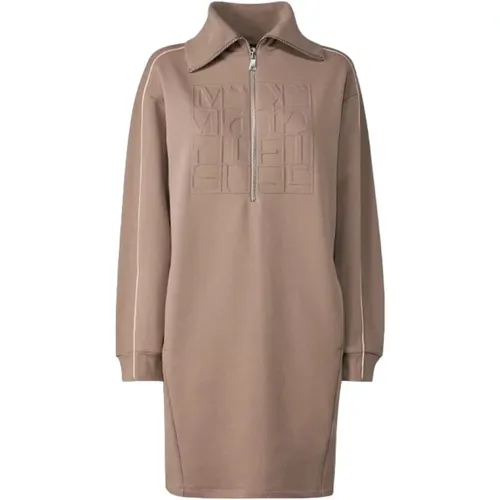 Elegantes Dove Grey Kleid mit Kapuze , Damen, Größe: M - Max Mara - Modalova