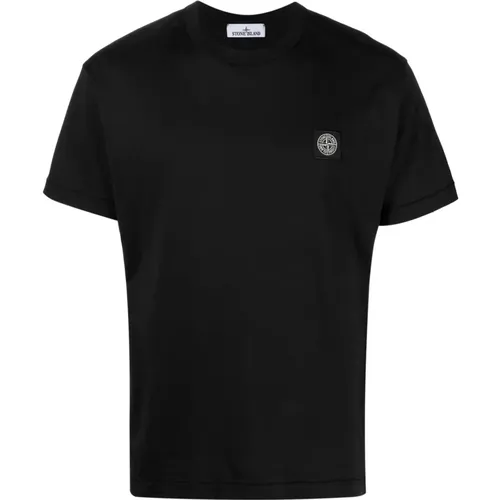 Compass Cotton T-Shirt , male, Sizes: L - Stone Island - Modalova