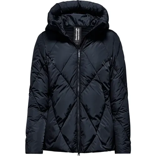 Diamond Quilted Short Down Jacket , female, Sizes: L, XS, M, S - BomBoogie - Modalova