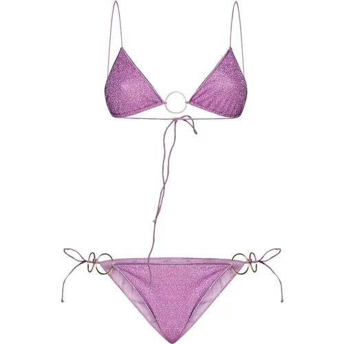 Lurex Bikini Set , female, Sizes: L - Oseree - Modalova