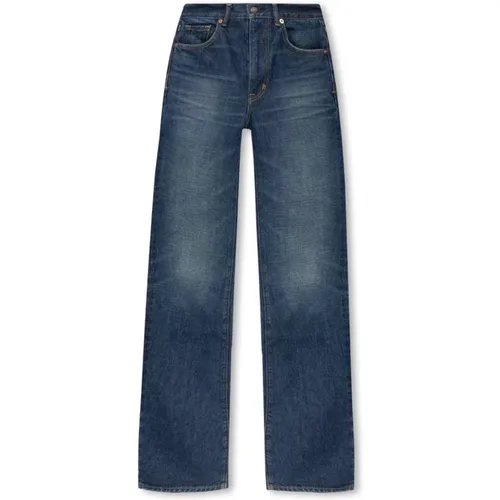 Jeans with logo , female, Sizes: W27, W28 - Tom Ford - Modalova