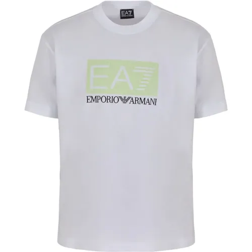 T-Shirts , male, Sizes: XL, L - Emporio Armani EA7 - Modalova
