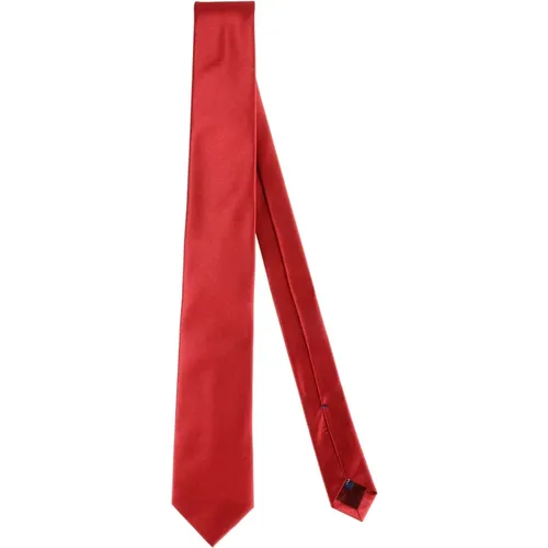 Silk Tie in Single Shade , male, Sizes: ONE SIZE - Errico Formicola - Modalova