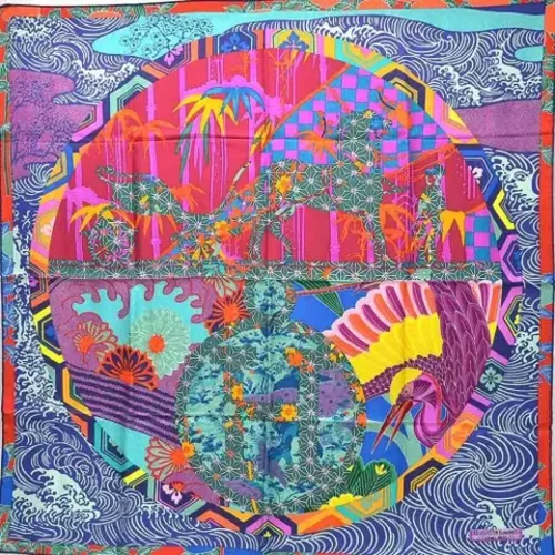 Pre-owned Multicolored Silk Hermès Scarf , female, Sizes: ONE SIZE - Hermès Vintage - Modalova