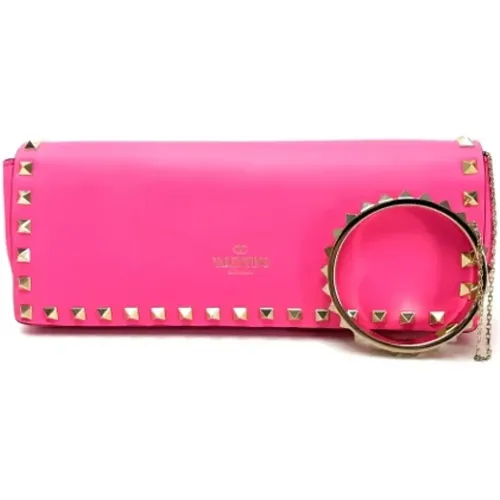 Pre-owned Leather clutches , female, Sizes: ONE SIZE - Valentino Vintage - Modalova