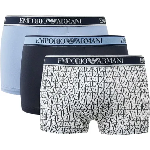 Stretch Boxers Set - Blau - Emporio Armani - Modalova