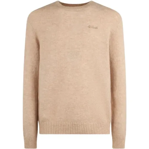 Bestickter Beiger Pullover - MC2 Saint Barth - Modalova