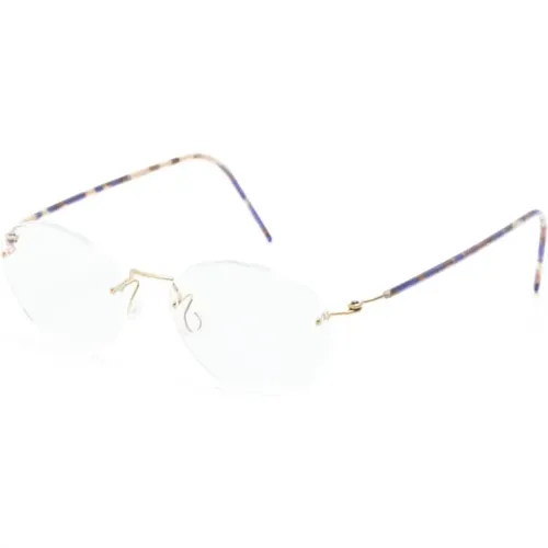 Goldene Optische Brille für den täglichen Gebrauch , unisex, Größe: 47 MM - lindbergh - Modalova
