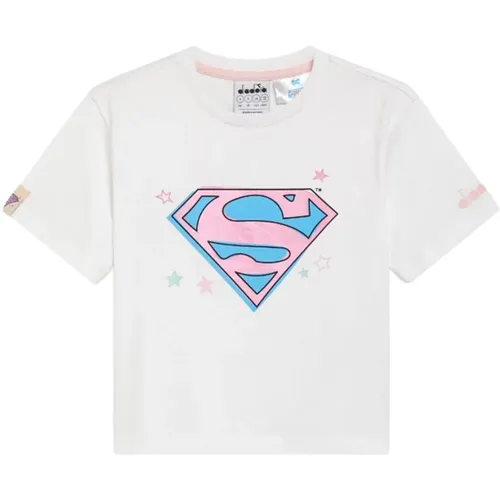 Supergirl Short Sleeve T-Shirt , female, Sizes: XS, XL, S - Diadora - Modalova