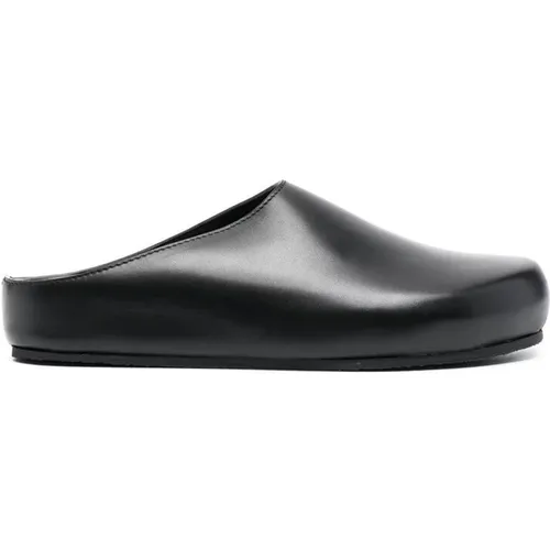 Schwarze Lederslipper , Damen, Größe: 40 EU - Studio Nicholson - Modalova