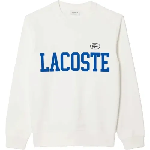 Weißer Sweatshirt Krokodil Crest Fleece , Herren, Größe: M - Lacoste - Modalova