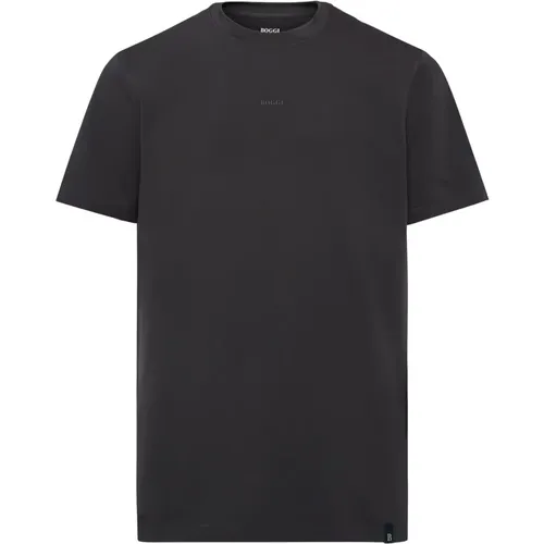 T-Shirt aus Stretch-Supima-Baumwolle - Boggi Milano - Modalova
