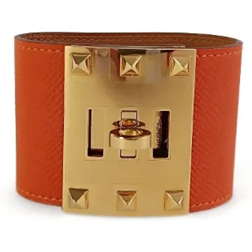 Pre-owned Leather bracelets , female, Sizes: ONE SIZE - Hermès Vintage - Modalova