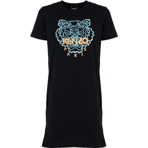 Klassisches Tiger T-Shirt Kleid , Damen, Größe: XS - Kenzo - Modalova