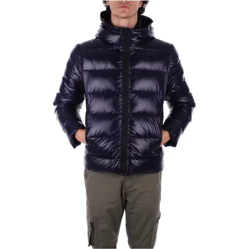 Hooded Jacket Double Zipper Pockets , male, Sizes: M, XL, L - Fay - Modalova