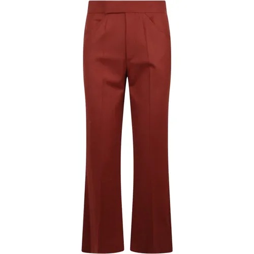 Ausgestellte Crop Hose mit Bügelfalte , Damen, Größe: XS - Victoria Beckham - Modalova